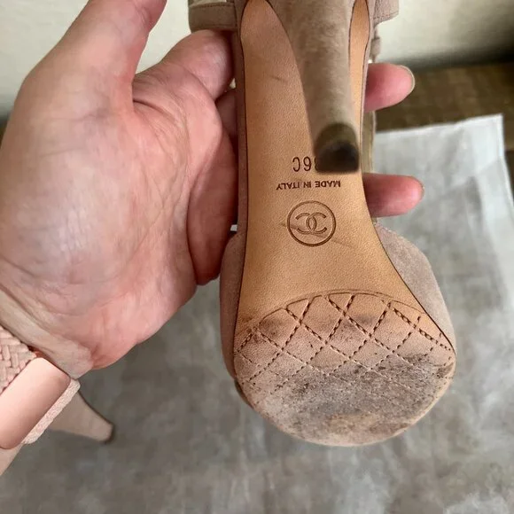 Chanel Suede Heels - Size 36 - Picture 9 of 11